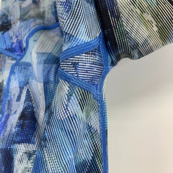 Lululemon Leggings On Pace Tight 7/8 Sun Dazed Multi Blue - Picture 15 of 16